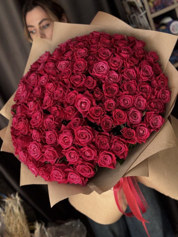 101 Роза 50см «Шангри Ла»