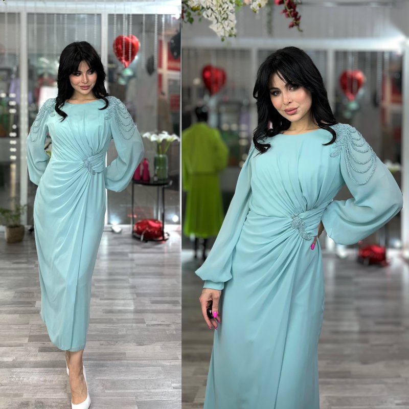 Платье в цвете Тиффани