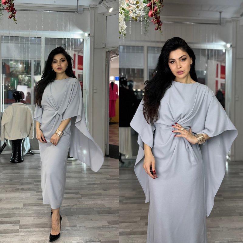 Платье с кейпом