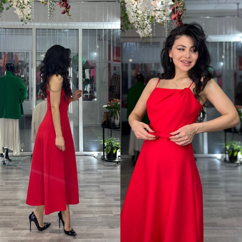 Платье на лямках