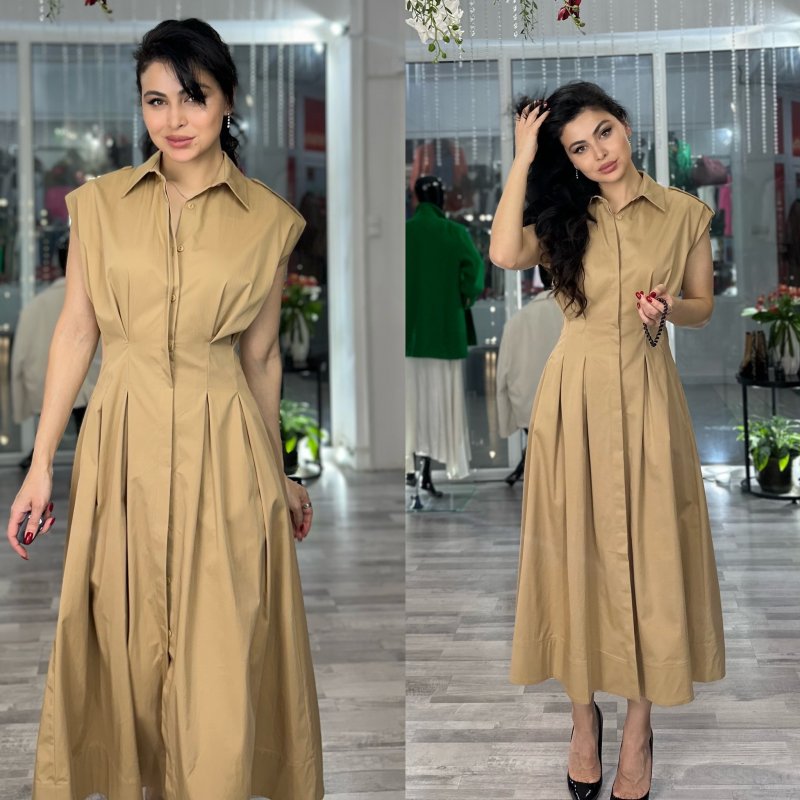 Платье сафари