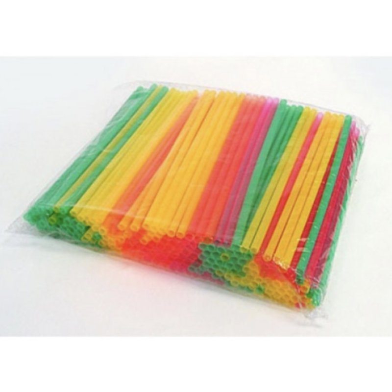 Трубочки 8х240мм прямые ЦВЕТНЫЕ Complement 250шт/уп 54/13500