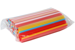 ЛП Трубочки 8х240мм прямые ЦВЕТНЫЕ 250шт/уп 23/5750
