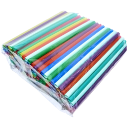 ЛП Трубочки 10х240мм прямые ЦВЕТНЫЕ 250шт/уп 13/3250