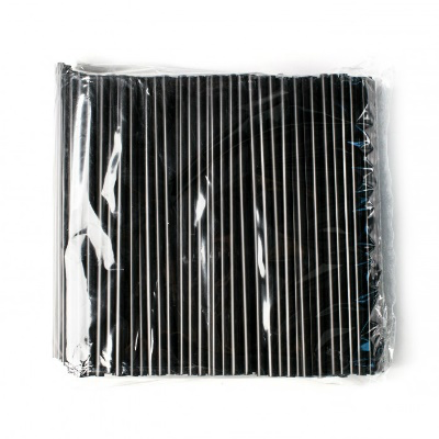 ЛП Трубочки 10х240мм прямые ЧЕРНЫЕ 250шт/уп 13/3250