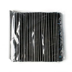 ЛП Трубочки 10х240мм прямые ЧЕРНЫЕ 250шт/уп 13/3250