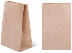 Пакет бумажный 180х120х290мм ВИТА крафт 70г 1/400