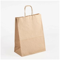 Пакет с кручеными ручками 220х120х250мм КРАФТ 1/250 009-100038-001