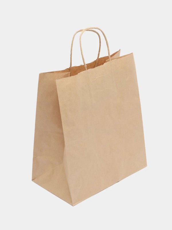 Пакет с кручеными ручками 240х140х280мм КРАФТ 1/300