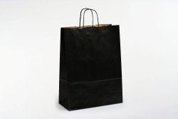 Пакет с кручеными ручками 240х140х280мм ЧЕРНЫЙ 1/300 010-101116-002