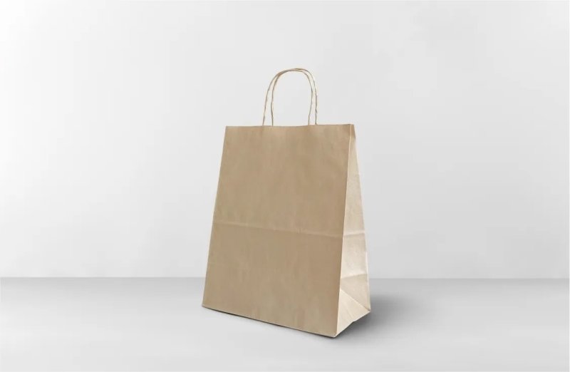 Пакет с кручеными ручками 260х150х350мм КРАФТ 1/200