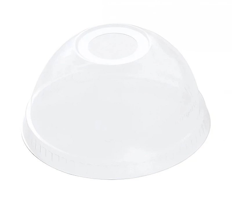 Крышка ПЭТ ПОЛИЭР купол с отверстием D 95мм 50шт/уп 20/1000