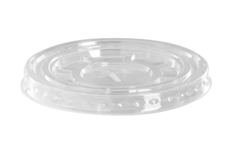 Крышка ПЭТ ВЕГГО плоская без отверстия D 95мм 100шт/уп 8/800