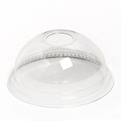 Крышка ПЭТ ВЕГГО купол с отверстием D 95мм 100шт/уп 8/800