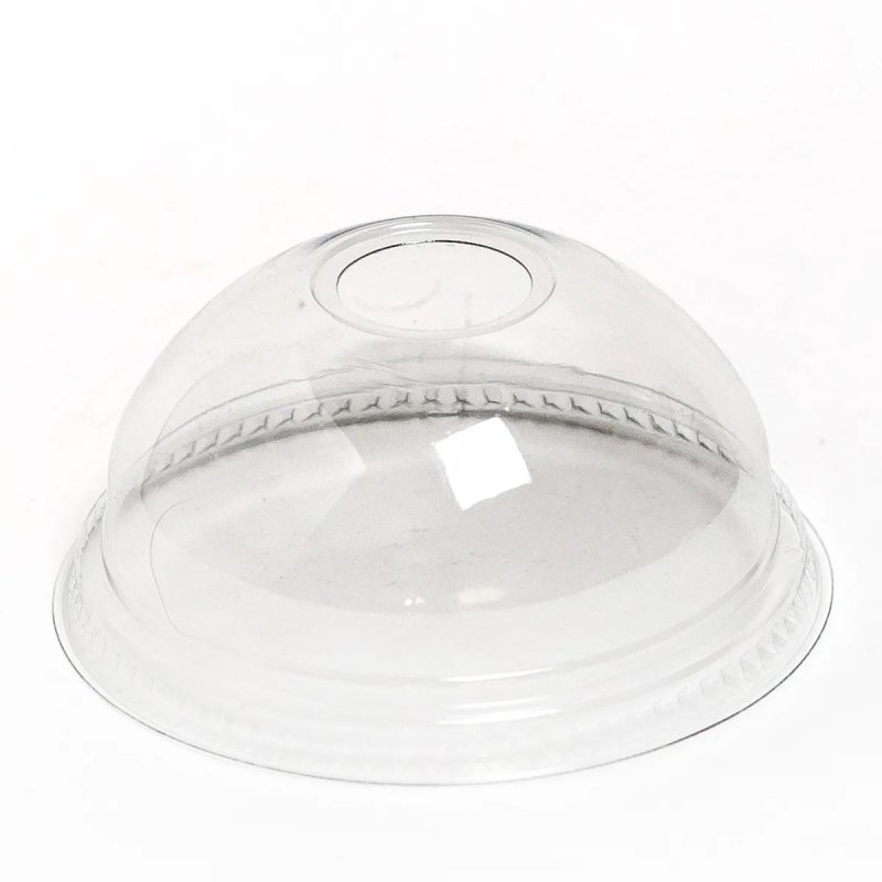 Крышка ПЭТ ВЕГГО купол без отверстия D 95мм 100шт/уп 8/800