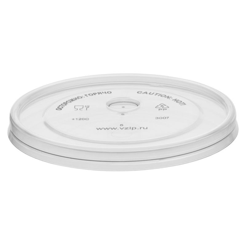 Крышка ПП ВЗЛП плоская отверстие пробивается D 90мм 50шт/уп 20/1000