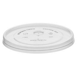 Крышка ПП ВЗЛП плоская отверстие пробивается D 90мм 50шт/уп 20/1000