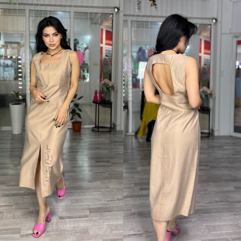 Платье с открытой спиной