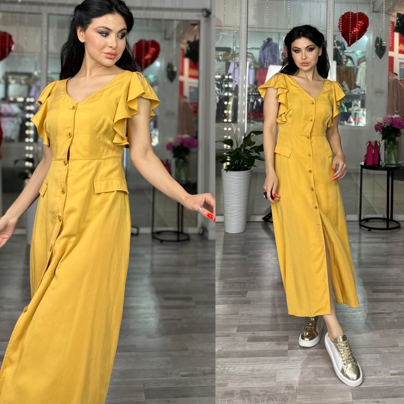 Платье на пуговицах