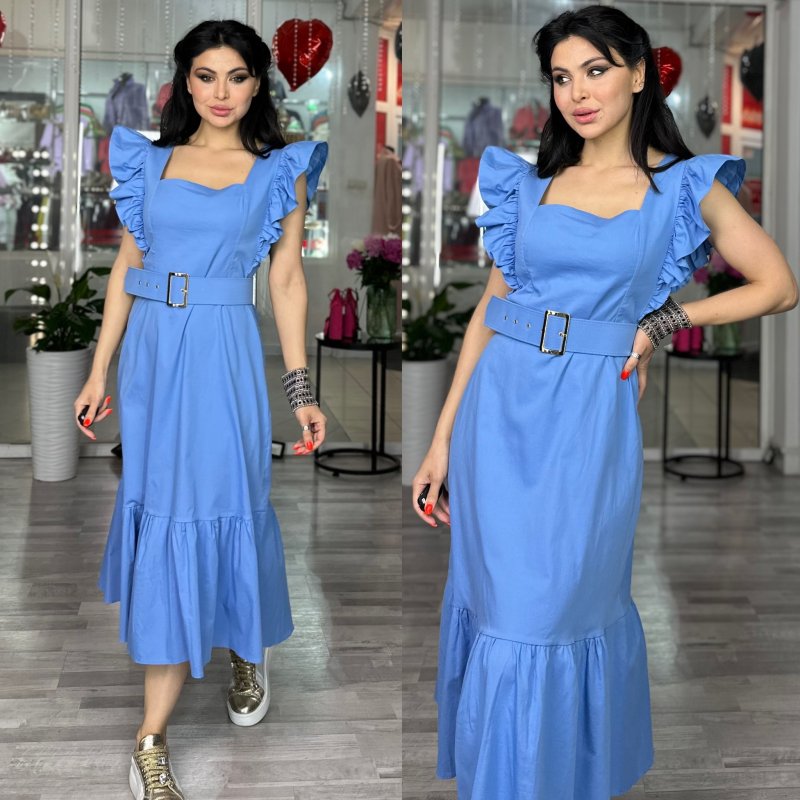 Платье с отрезной талией