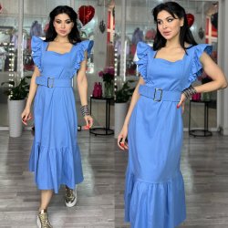 Платье с отрезной талией