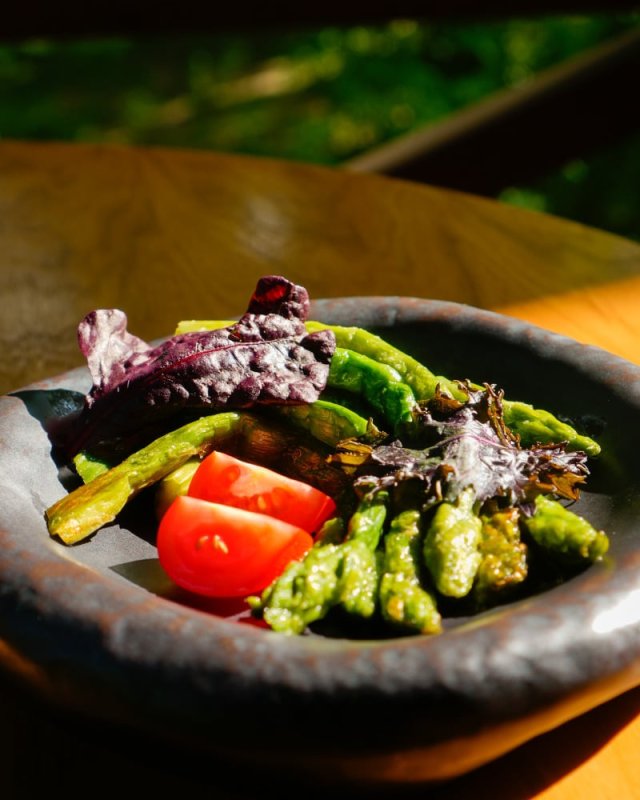 Спаржа на гриле