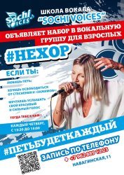 Взрослые вокальные группы