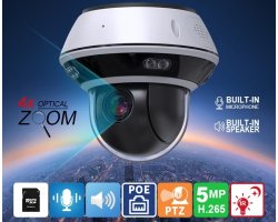 Видеокамера IP PTZ SMR-5849-355-4X-MD-SD-XM-POE (4X ZOOM)