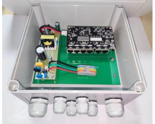 Настенный коммутатор POE SMR-POE-4-2-250-AI-IP67