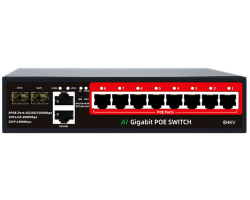 Коммутатор POE SMR-8PG-2G2S