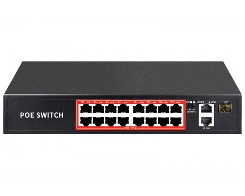 Коммутатор POE SMR-16-2G-1S-250-AI