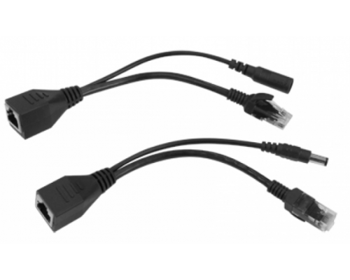 Комплект для передачи сигнала и питания по витой паре POE-02