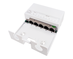 Удлинитель и разветвитель во влагозащитном корпусе POE SMR-POE-EXT14-250-WP