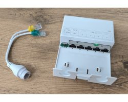 Удлинитель и разветвитель во влагозащитном корпусе POE SMR-POE-EXT14-250-WP