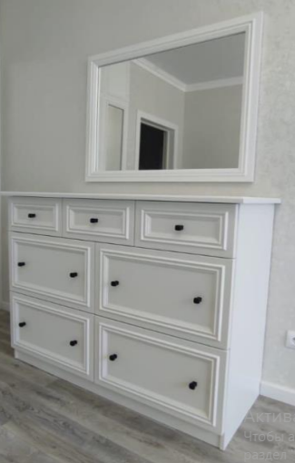 Мебель в гардеробную с крашенными фасадами