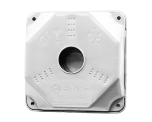 Монтажная коробка U-VID 132x132x52 белая