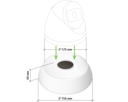 Монтажная коробка KadrON JB2-125W