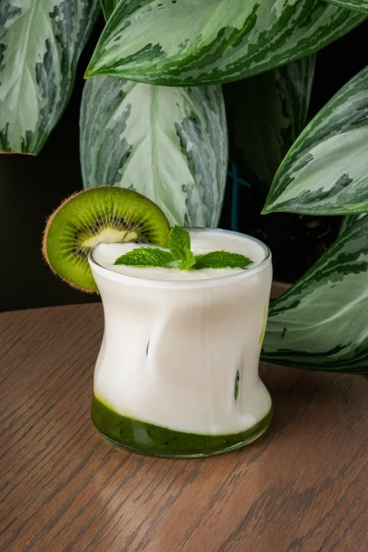 Освежающий айран с киви