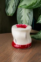 Освежающий айран с клубникой