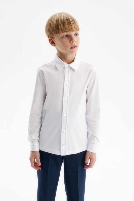 Белая сорочка из премиального 100% хлопка supima cotton