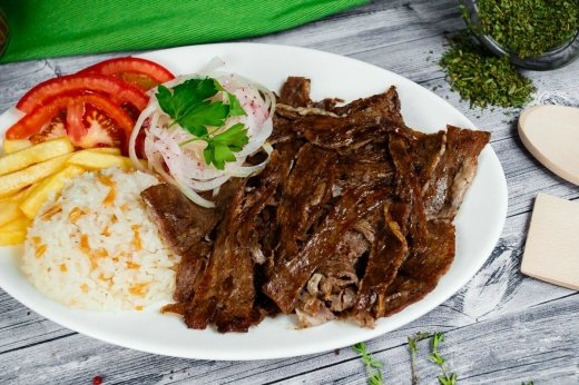 ШАУРМА С ГОВЯДИНОЙ И РИСОМ