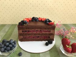 Торт «Шоколад - вишня»
