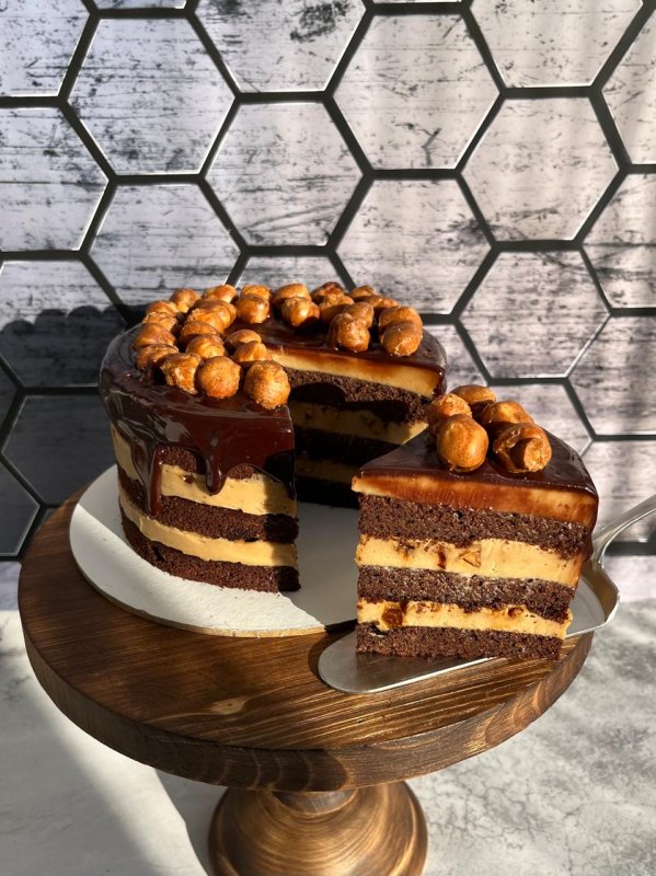 Торт «Шоколадно-карамельный»