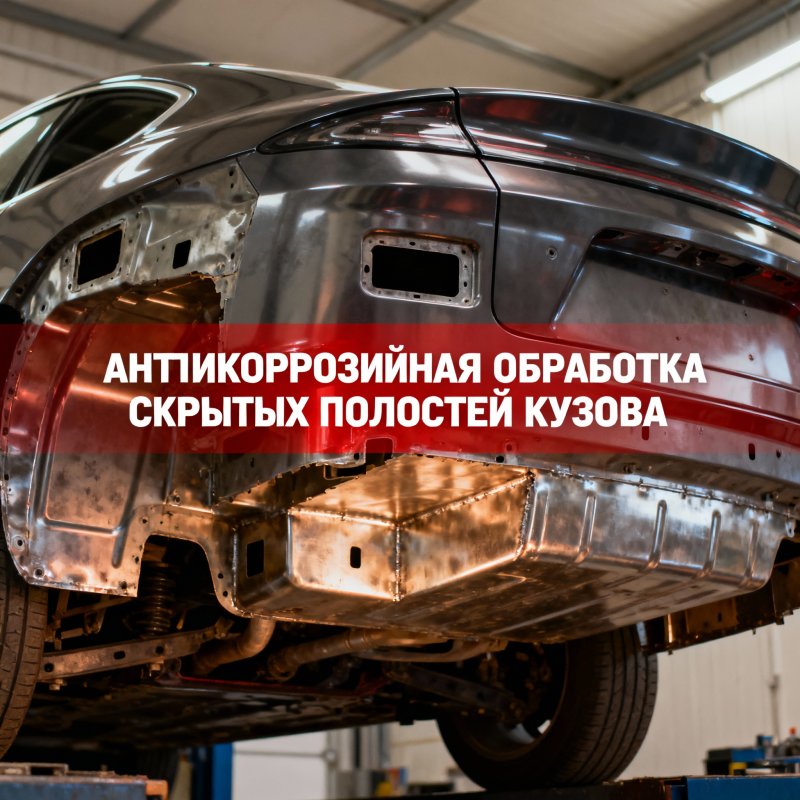 Антикоррозийная обработка скрытых полостей кузова
