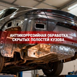 Антикоррозийная обработка скрытых полостей кузова
