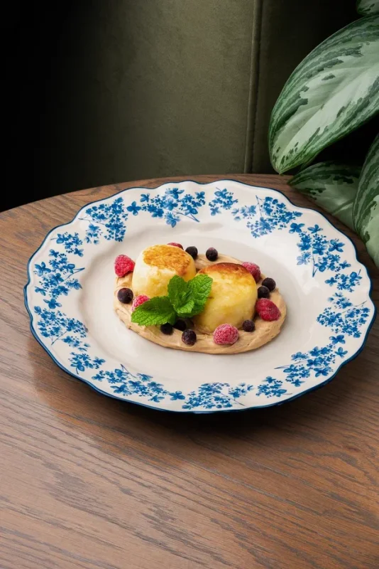 Сырники со сливочным кремом с варенной сгущенкой