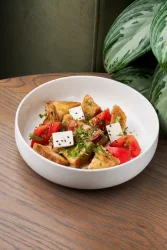 Салат Кекс с хрустящими баклажанами