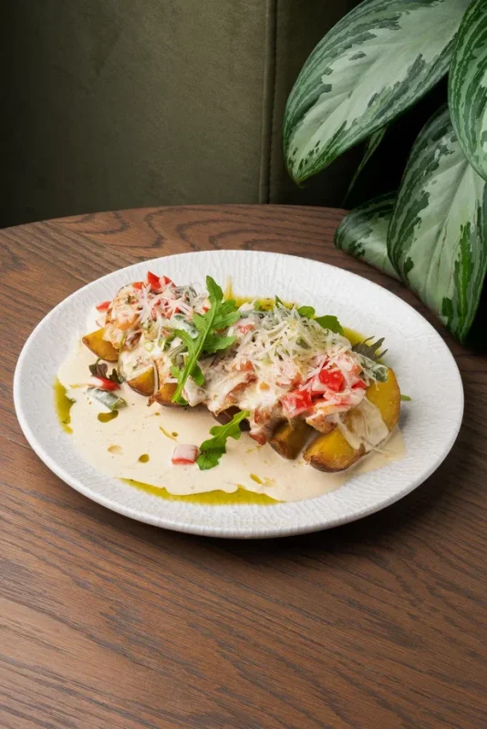 Куриная грудка с запеченным картофелем