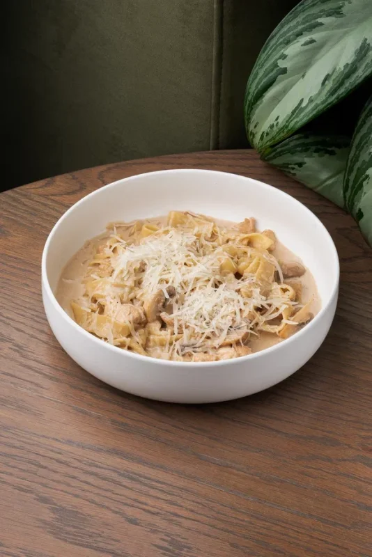 Фетучини с куриным филе