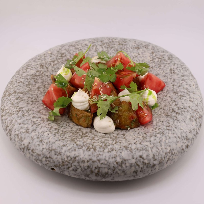 Хрустящие баклажаны с сырным кремом